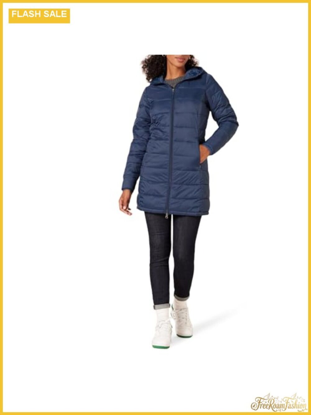 Women's Lightweight Water-Resistant Packable Hooded Puffer Coat